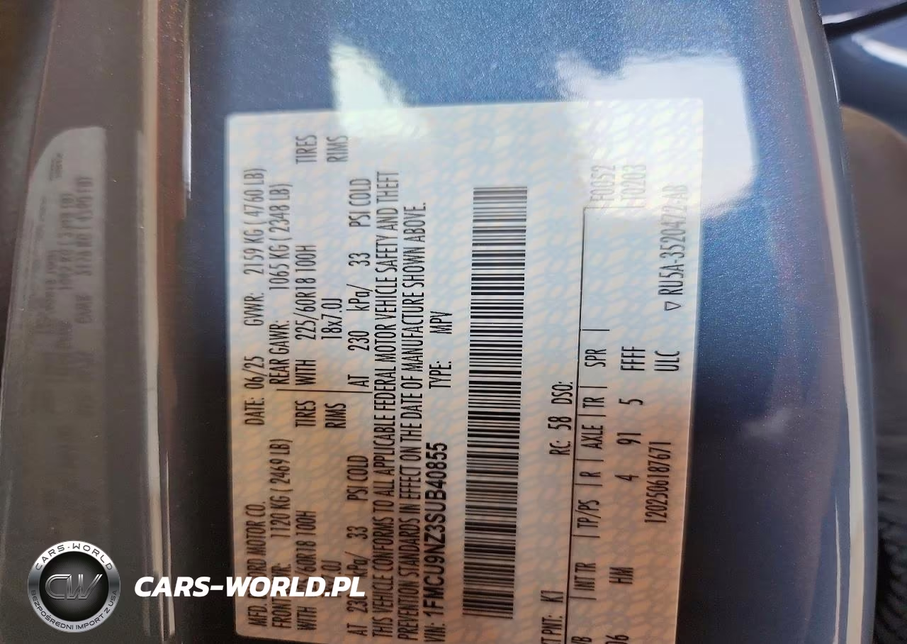 2025 Ford Escape St Line Select VIN:1FMCU9NZ3SUB40855 - 13