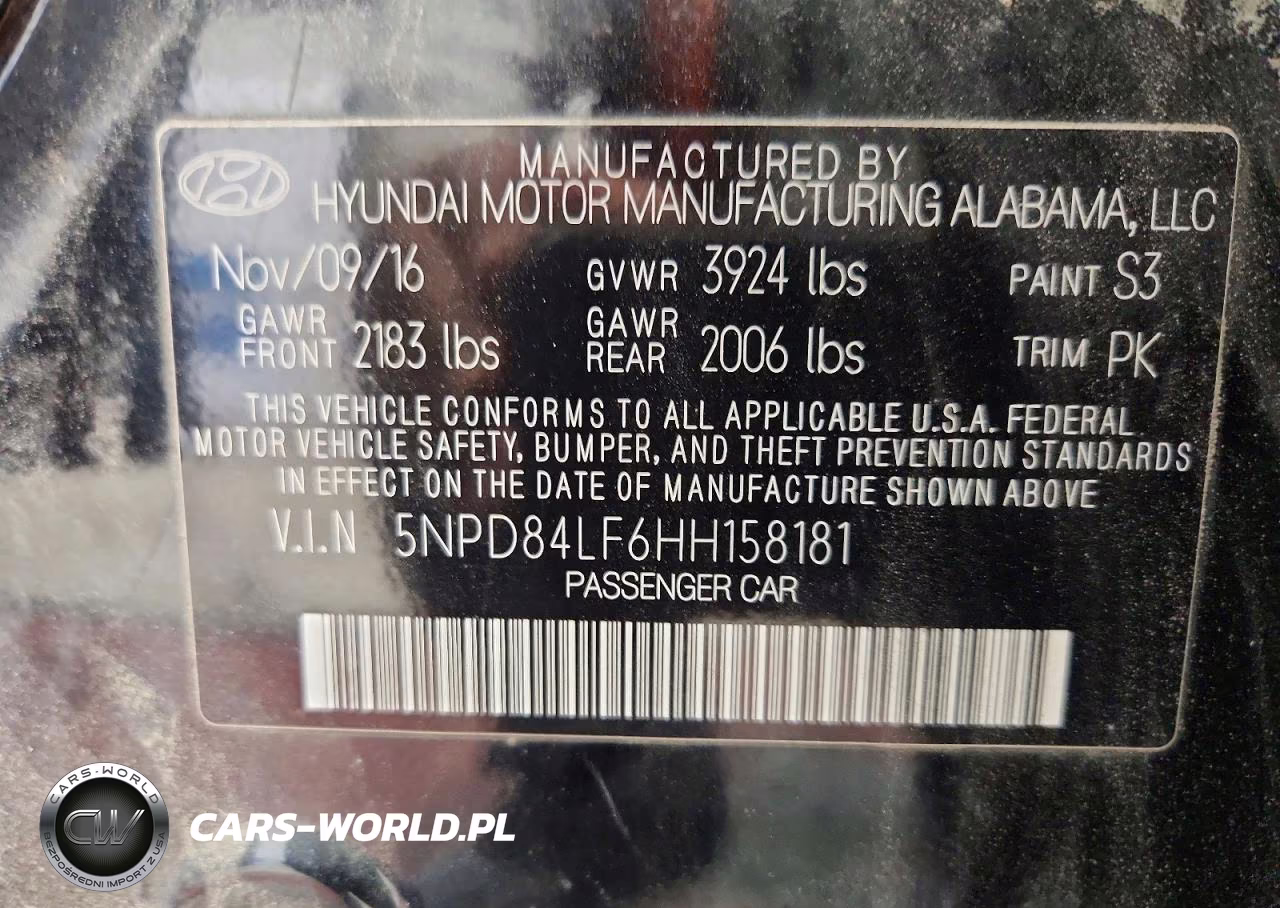 2017 Hyundai Elantra Se VIN:5NPD84LF6HH158181 - 13