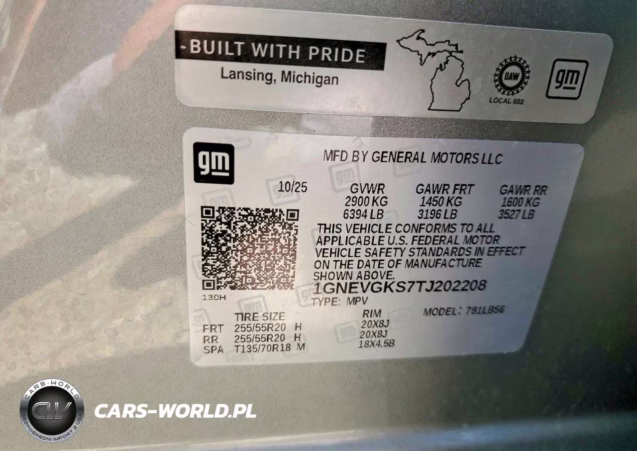 2026 Chevrolet Traverse Lt VIN:1GNEVGKS7TJ202208 - 13
