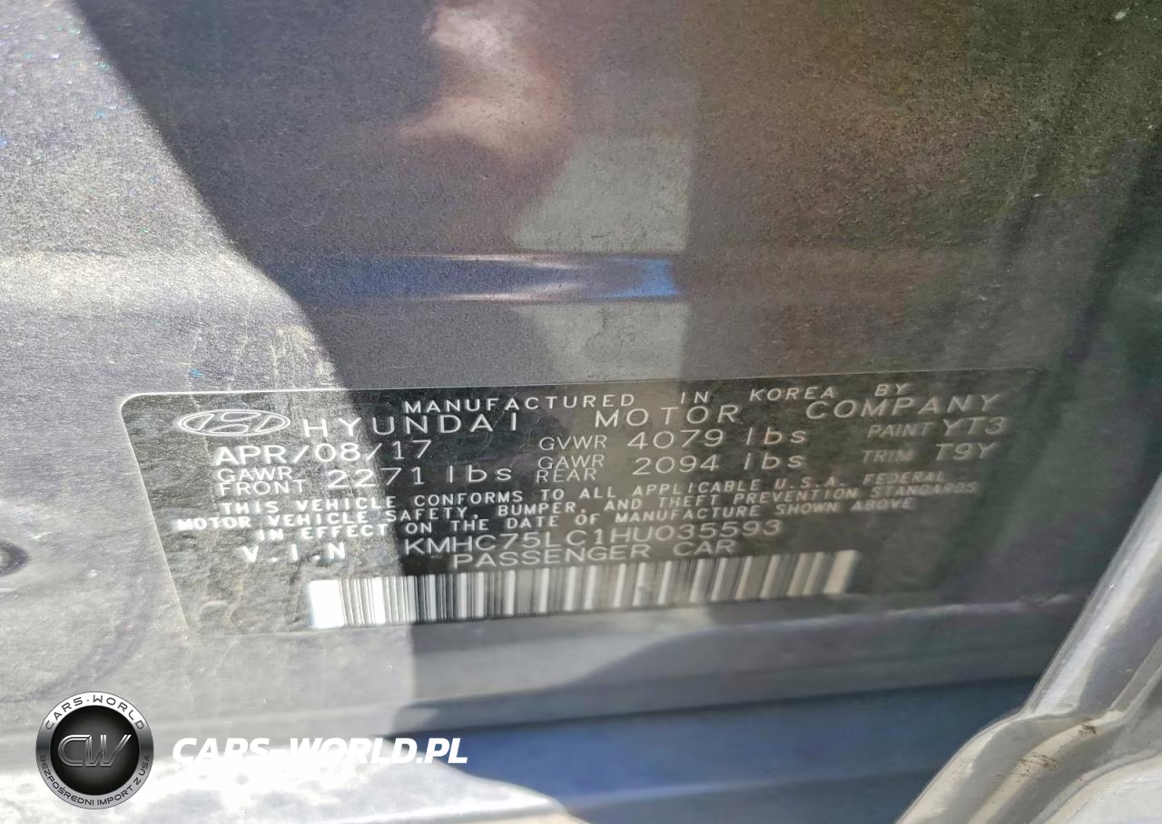 2017 Hyundai Ioniq Sel VIN:KMHC75LC1HU035593 - 12