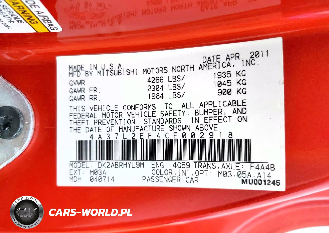 2012 Mitsubishi Eclipse Spyder Gs VIN:4A37L2EF4CE002918 - 13