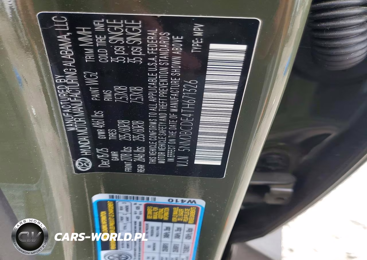2026 Hyundai Tucson Sel VIN:5NMJBCDE4TH671326 - 13