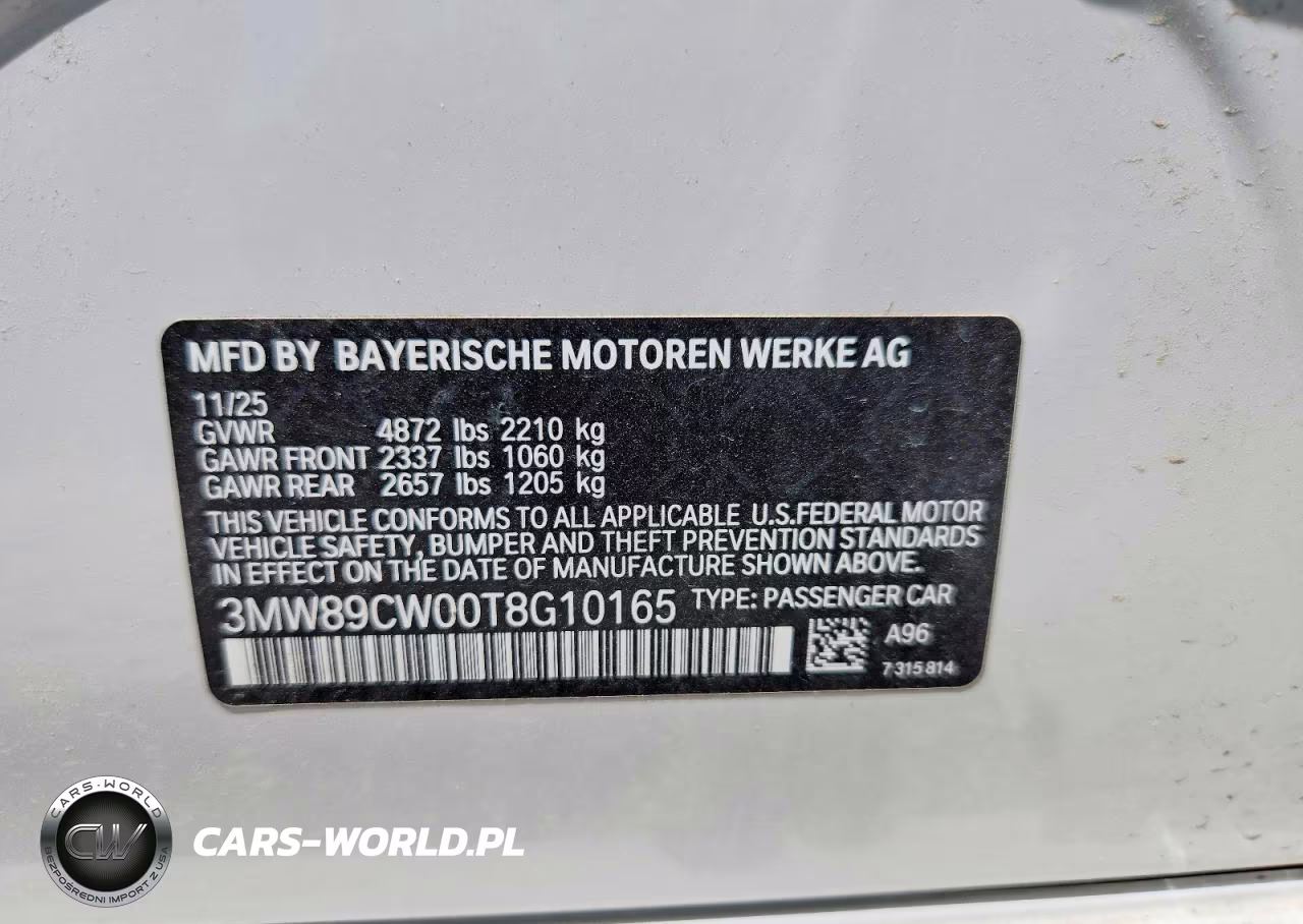 2026 BMW 330Xi VIN:3MW89CW00T8G10165 - 12