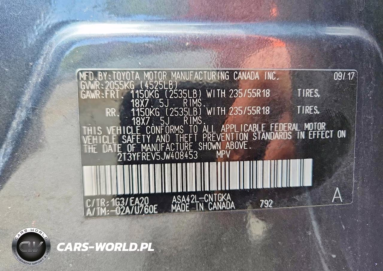 2018 Toyota Rav4 Limited VIN:2T3YFREV5JW408453 - 13