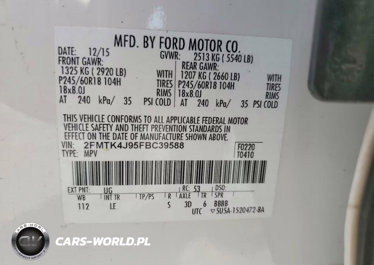 2015 Ford Edge Sel VIN:2FMTK4J95FBC39588 - 13