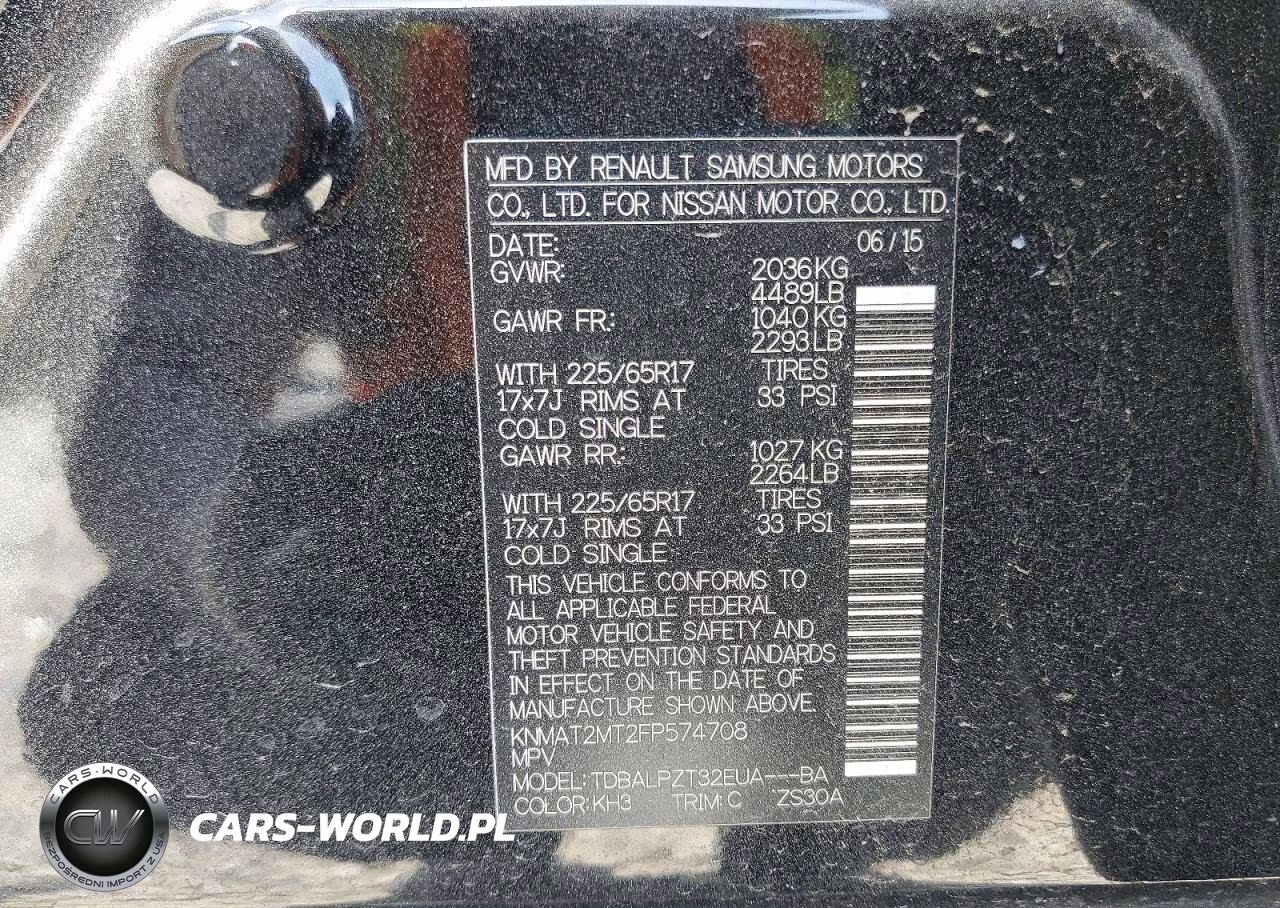 2015 Nissan Rogue S VIN:KNMAT2MT2FP574708 - 13
