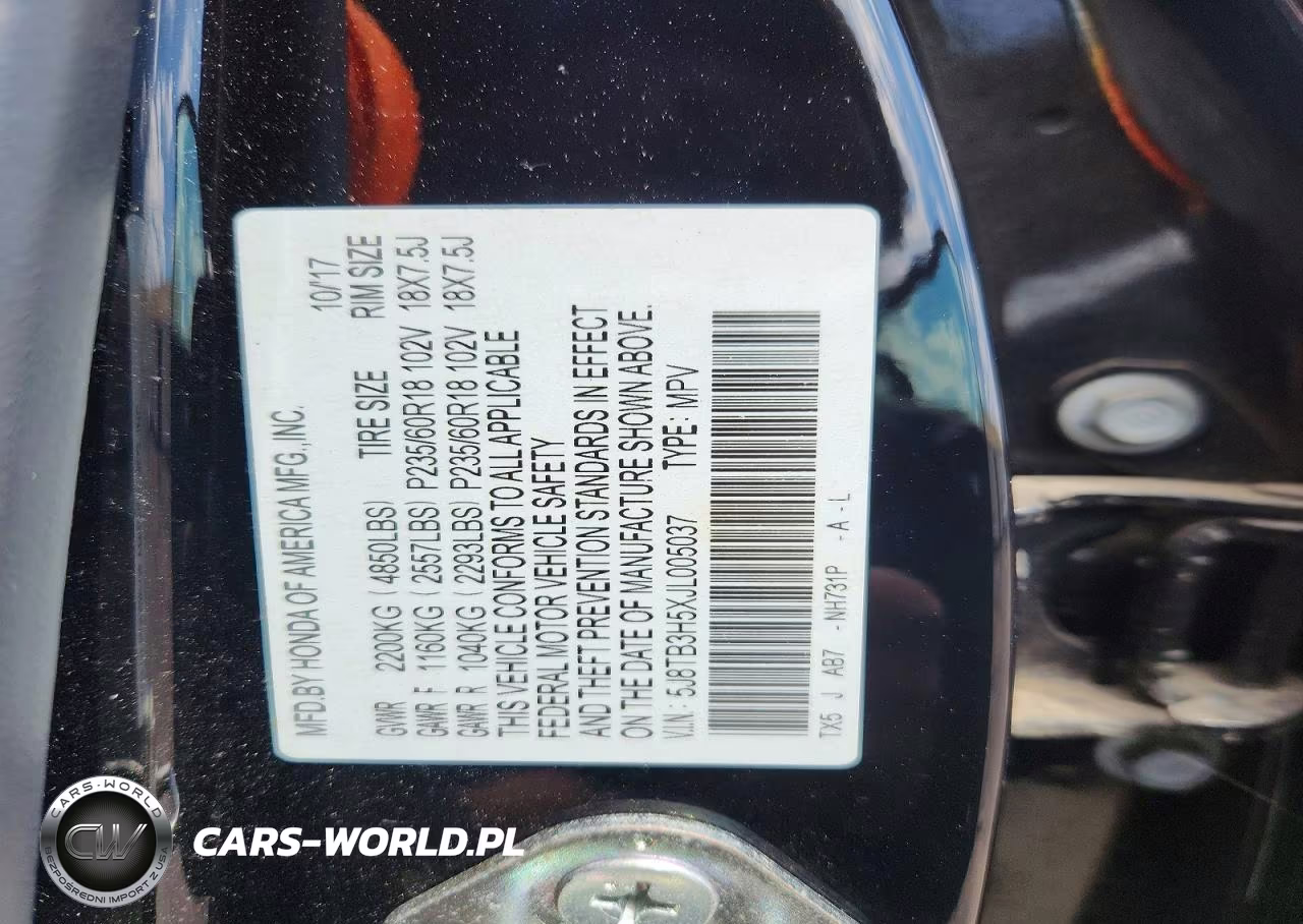 2018 Acura Rdx Technology VIN:5J8TB3H5XJL005037 - 12