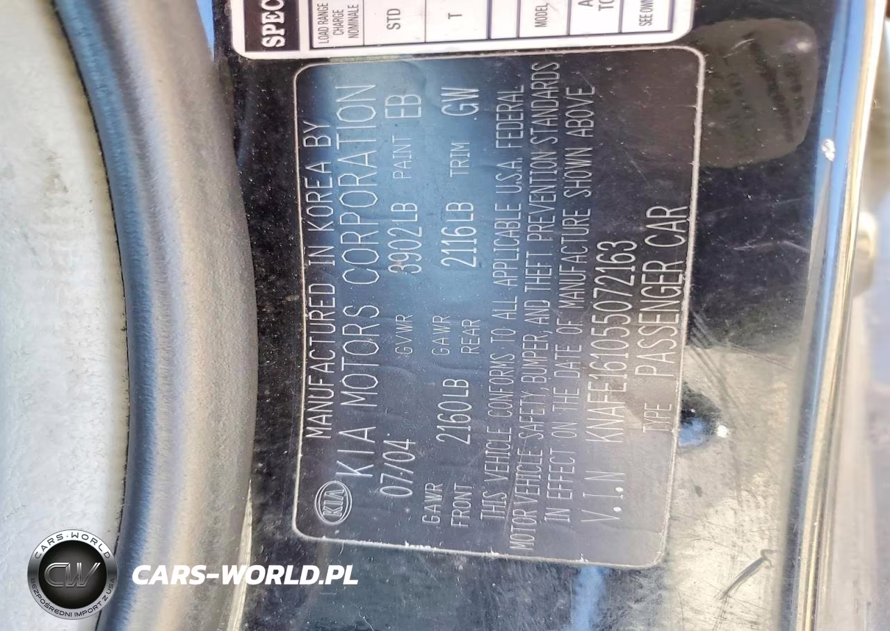 2005 Kia Spectra Spectra5 VIN:KNAFE161055072163 - 14