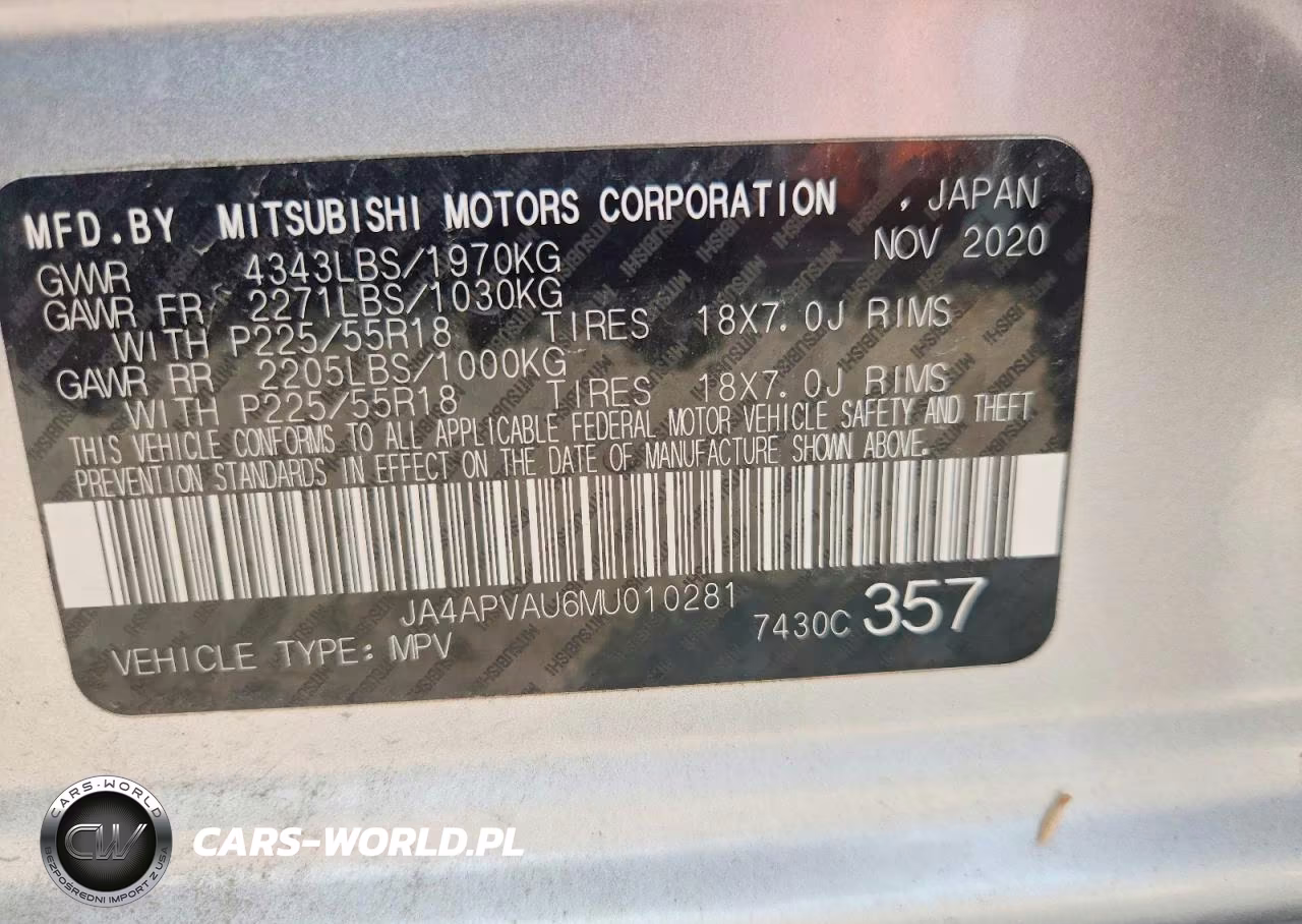 2021 Mitsubishi Outlander Sport Se VIN:JA4APVAU6MU010281 - 13