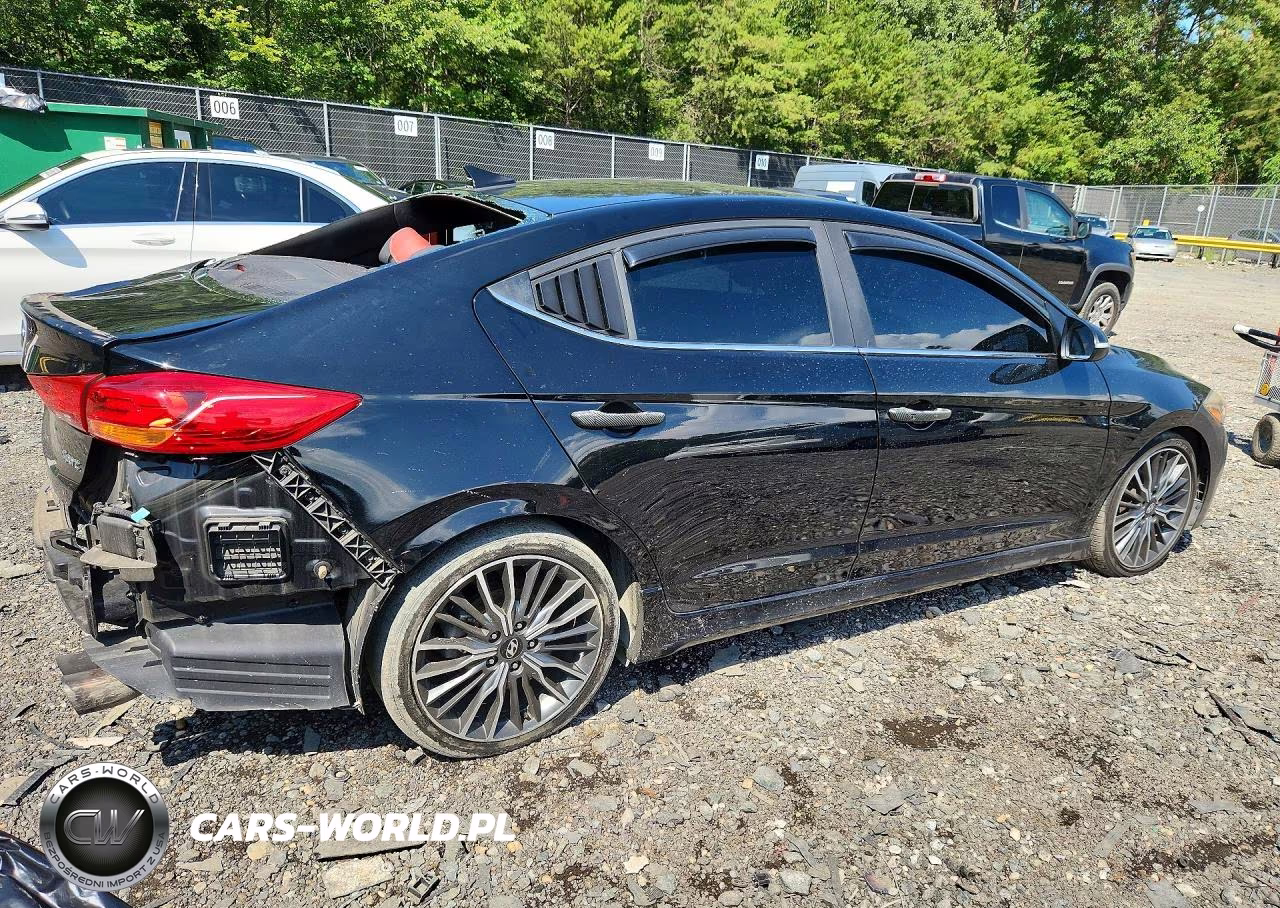 2018 Hyundai Elantra Sport VIN:KMHD04LBXJU587173 - 3