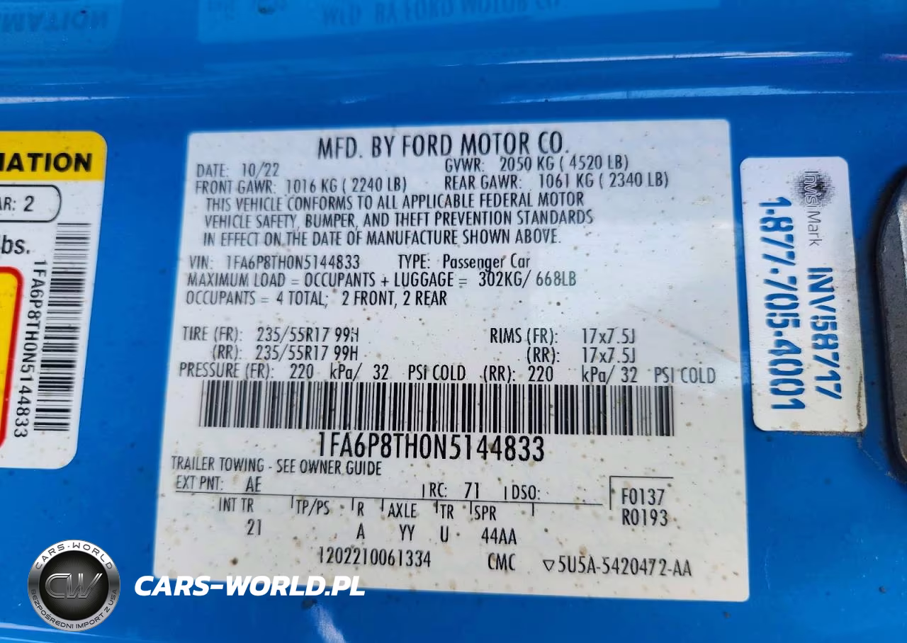 2022 Ford Mustang VIN:1FA6P8TH0N5144833 - 13