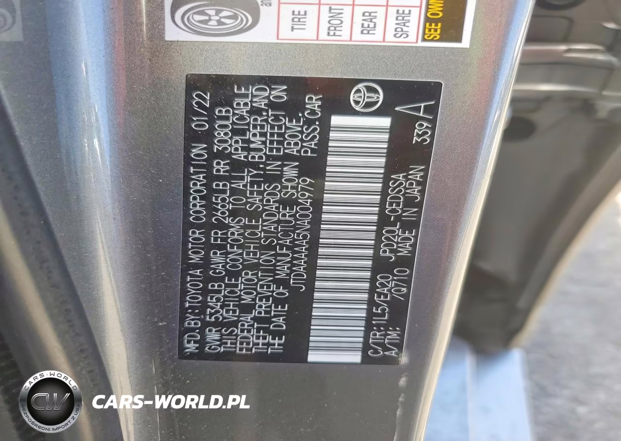 2022 Toyota Mirai Xle VIN:JTDAAAAA5NA004979 - 13