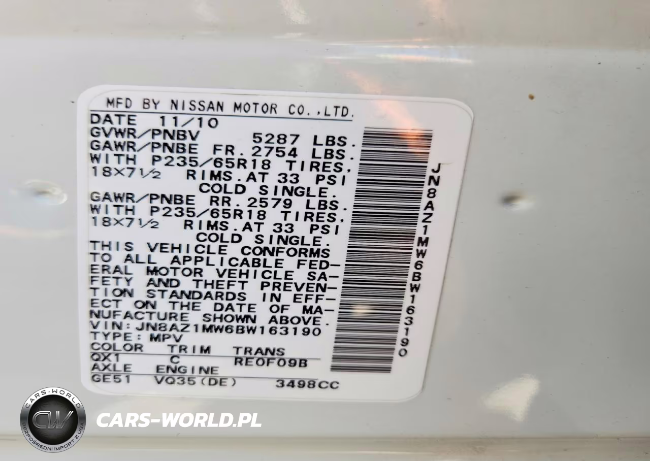 2011 Nissan Murano S VIN:JN8AZ1MW6BW163190 - 14
