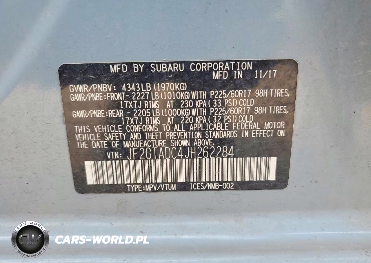 2018 Subaru Crosstrek Premium VIN:JF2GTADC4JH262284 - 14