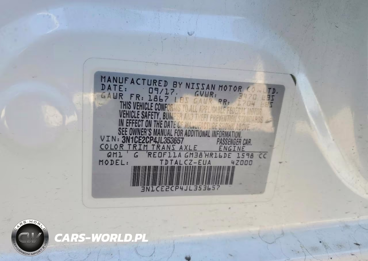 2018 Nissan Versa Note S VIN:3N1CE2CP4JL353657 - 12