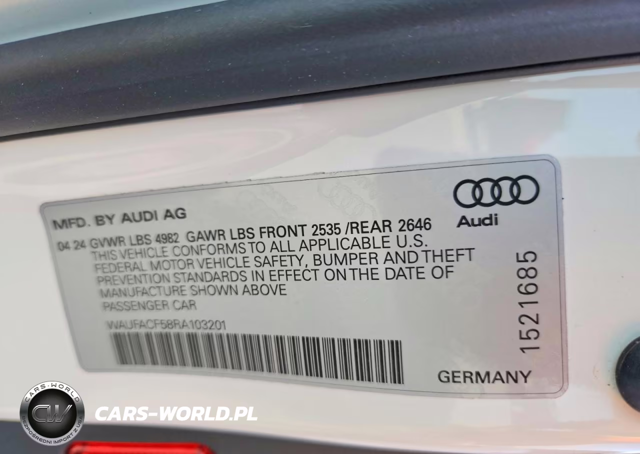 2024 Audi A5 Premium Plus 45 VIN:WAUFACF58RA103201 - 12