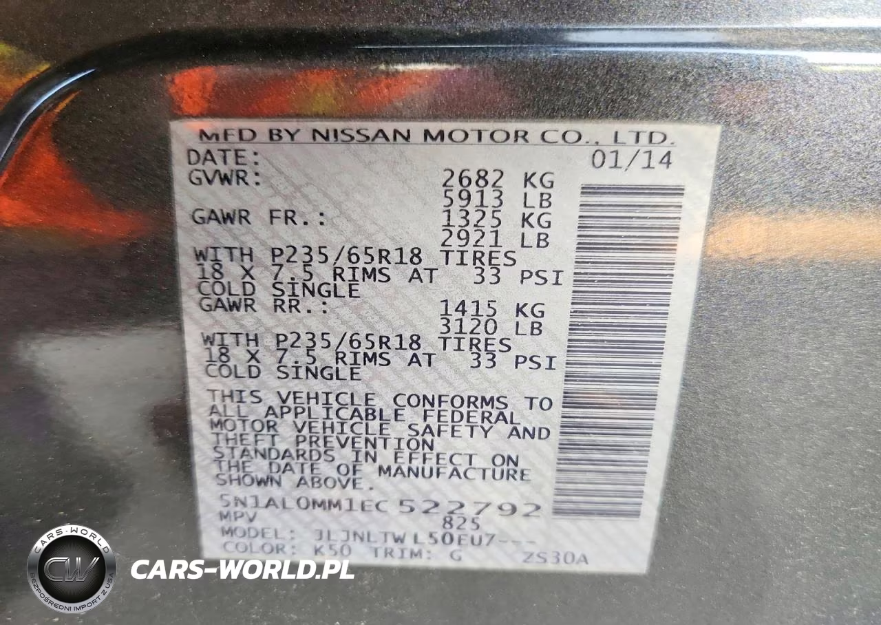 2014 Infiniti Qx60 VIN:5N1AL0MM1EC522792 - 13