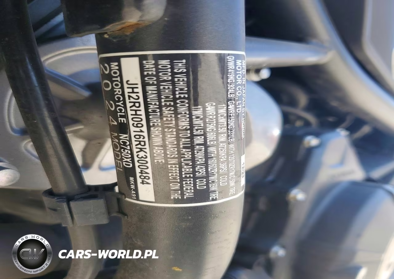 2024 Honda Nc750 Xd VIN:JH2RH0916RK300484 - 9