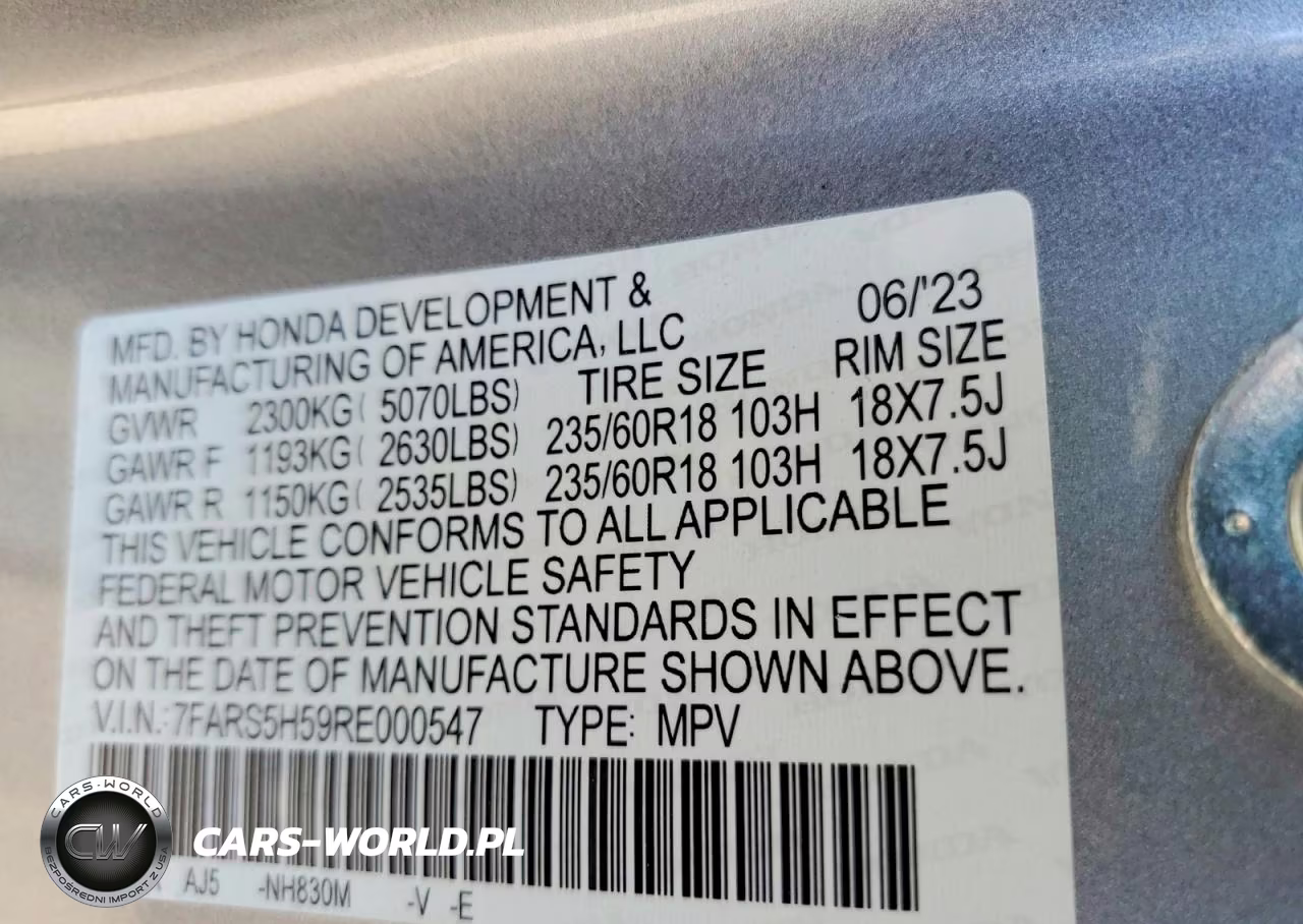 2024 Honda Cr-V Sport VIN:7FARS5H59RE000547 - 13
