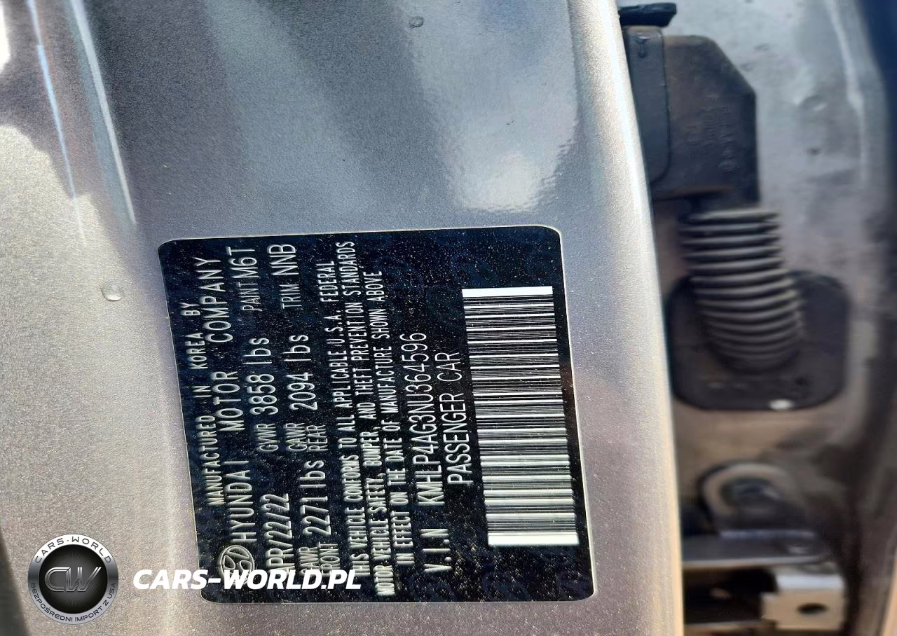 2022 Hyundai Elantra Limited VIN:KMHLP4AG3NU364596 - 12
