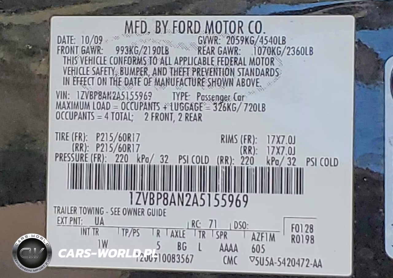 2010 Ford Mustang VIN:1ZVBP8AN2A5155969 - 12