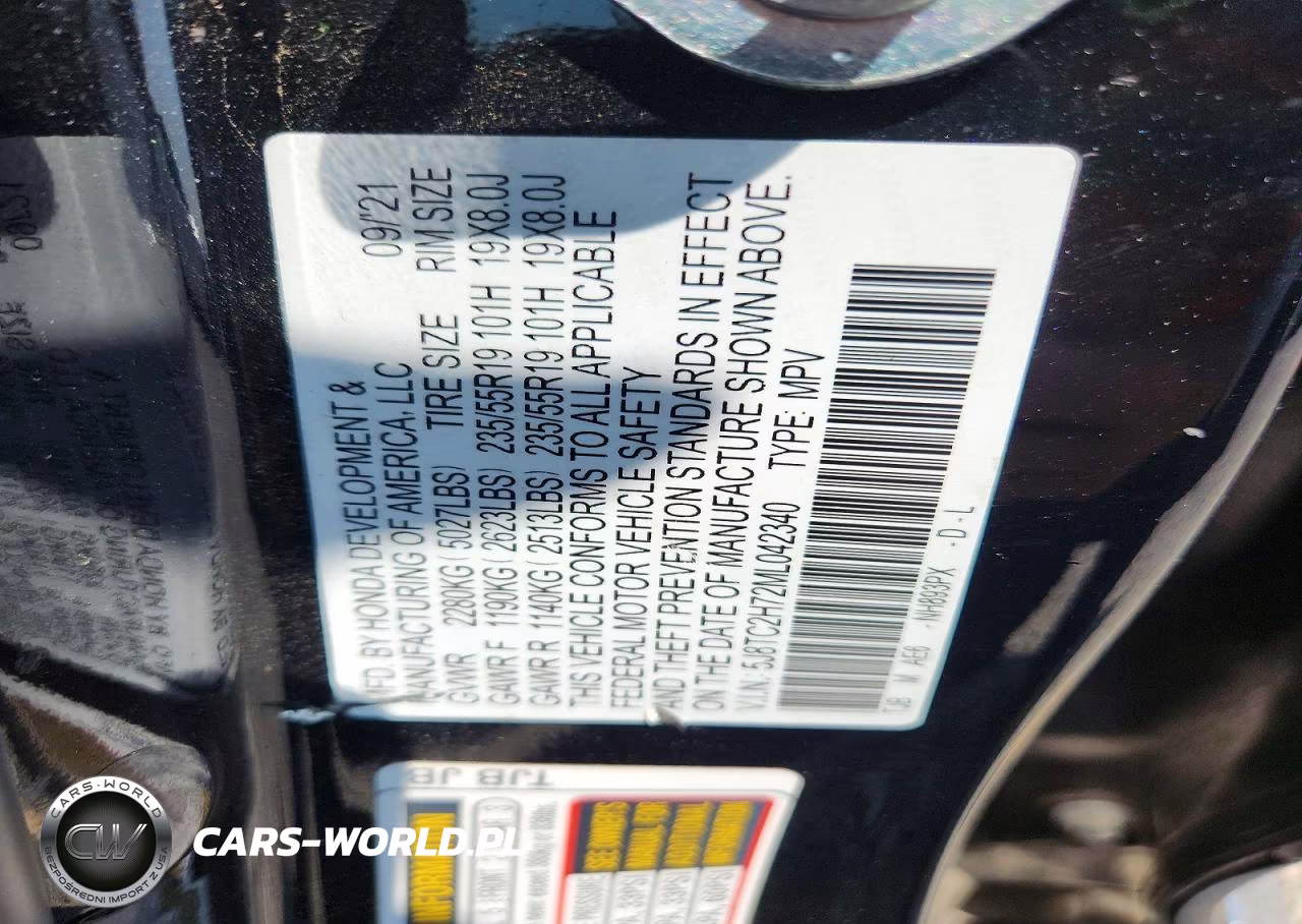 2021 Acura Rdx Advance VIN:5J8TC2H72ML042340 - 14