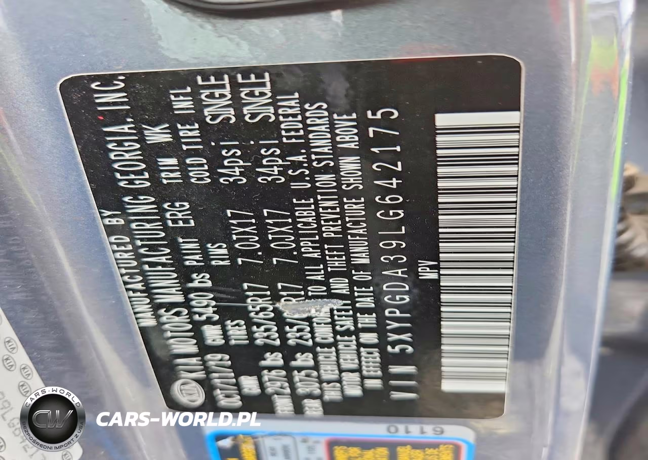 2020 Kia Sorento Lx VIN:5XYPGDA39LG642175 - 13