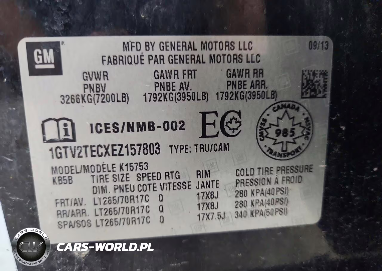 2014 GMC Sierra K1500 VIN:1GTV2TECXEZ157803 - 12
