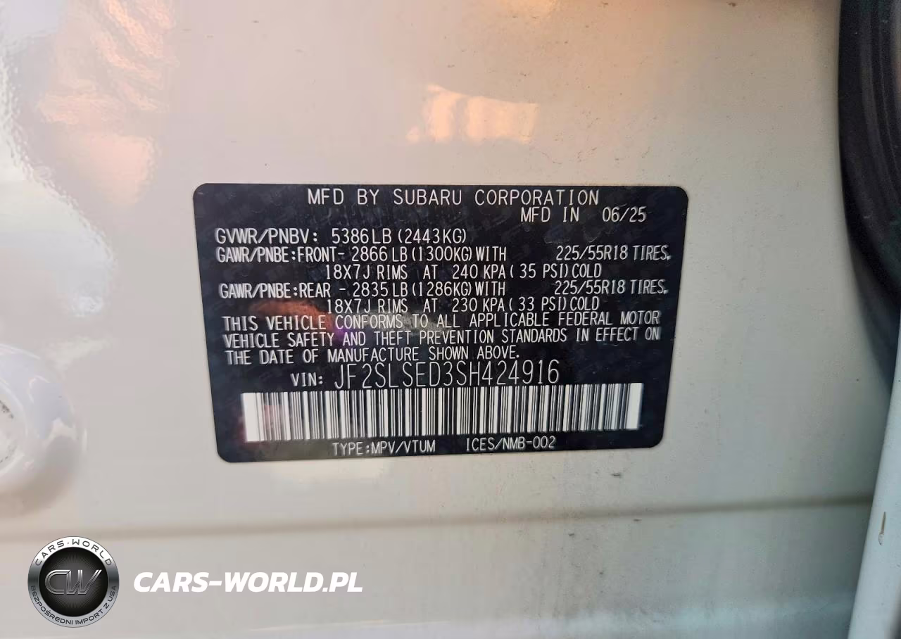 2025 Subaru Forester Premium VIN:JF2SLSED3SH424916 - 12