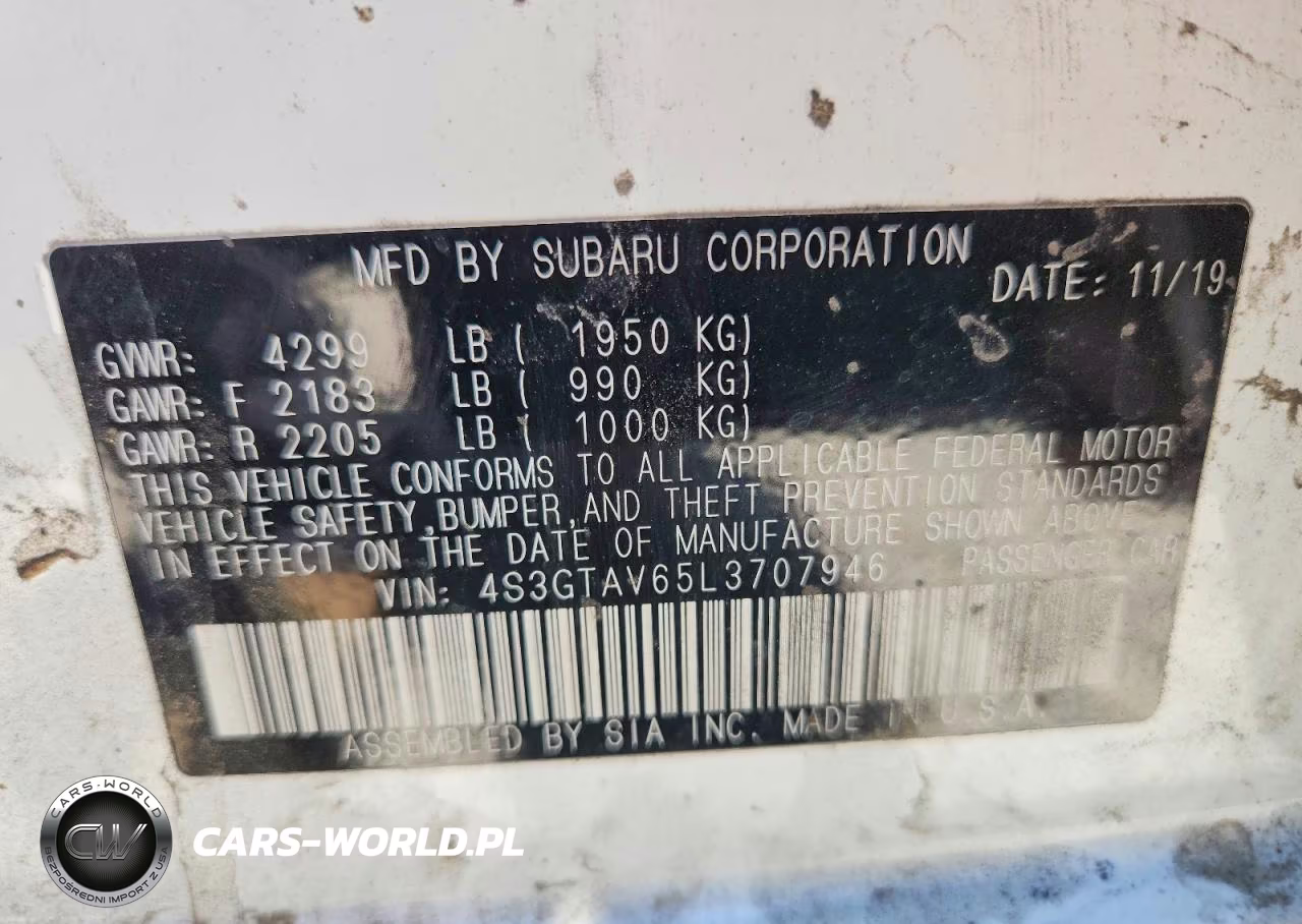 2020 Subaru Impreza Premium VIN:4S3GTAV65L3707946 - 13