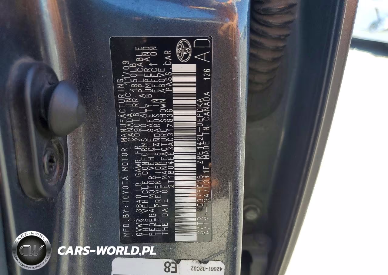 2010 Toyota Corolla Le VIN:2T1BU4EE3AC317836 - 12