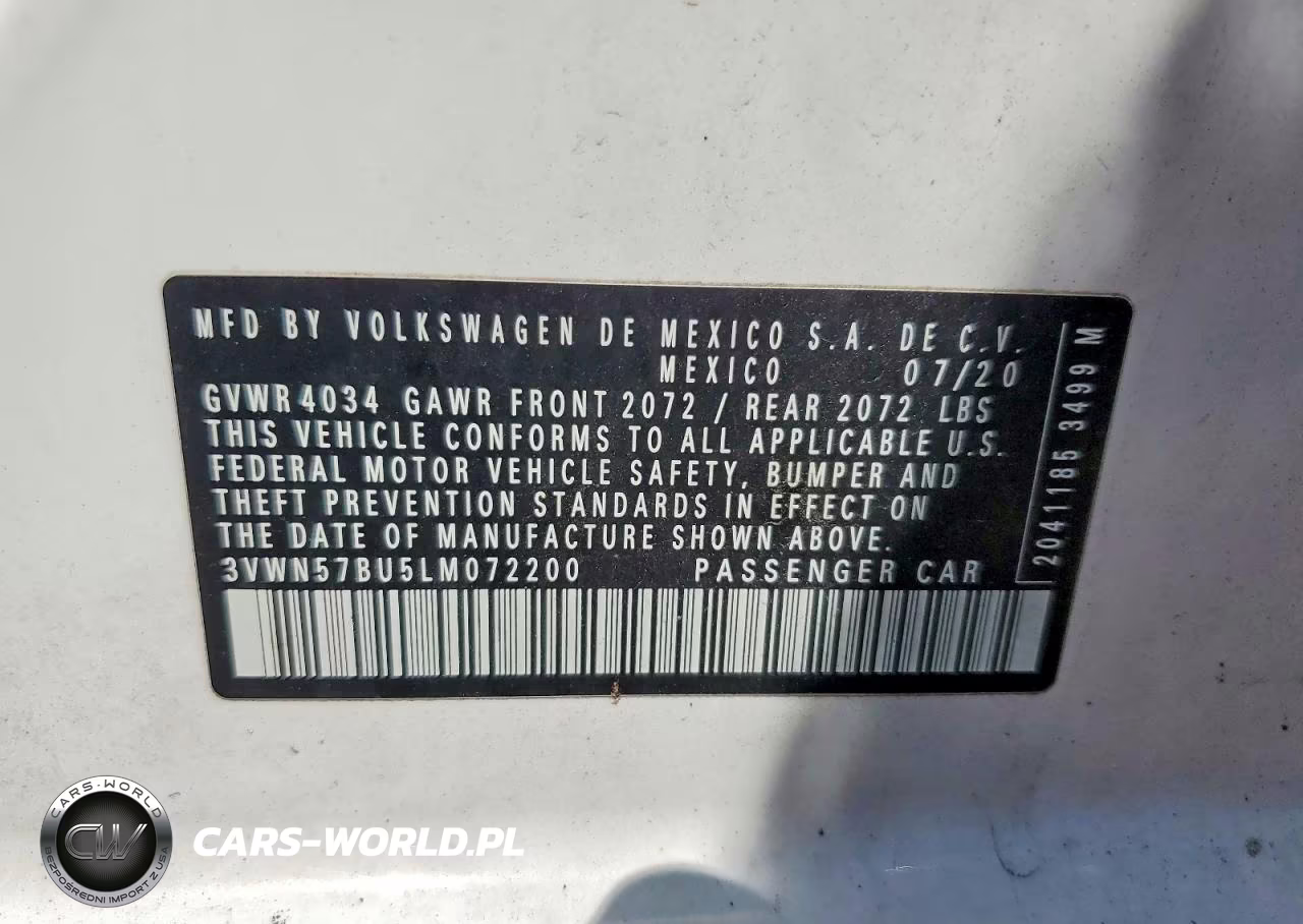 2020 Volkswagen Jetta S VIN:3VWN57BU5LM072200 - 12
