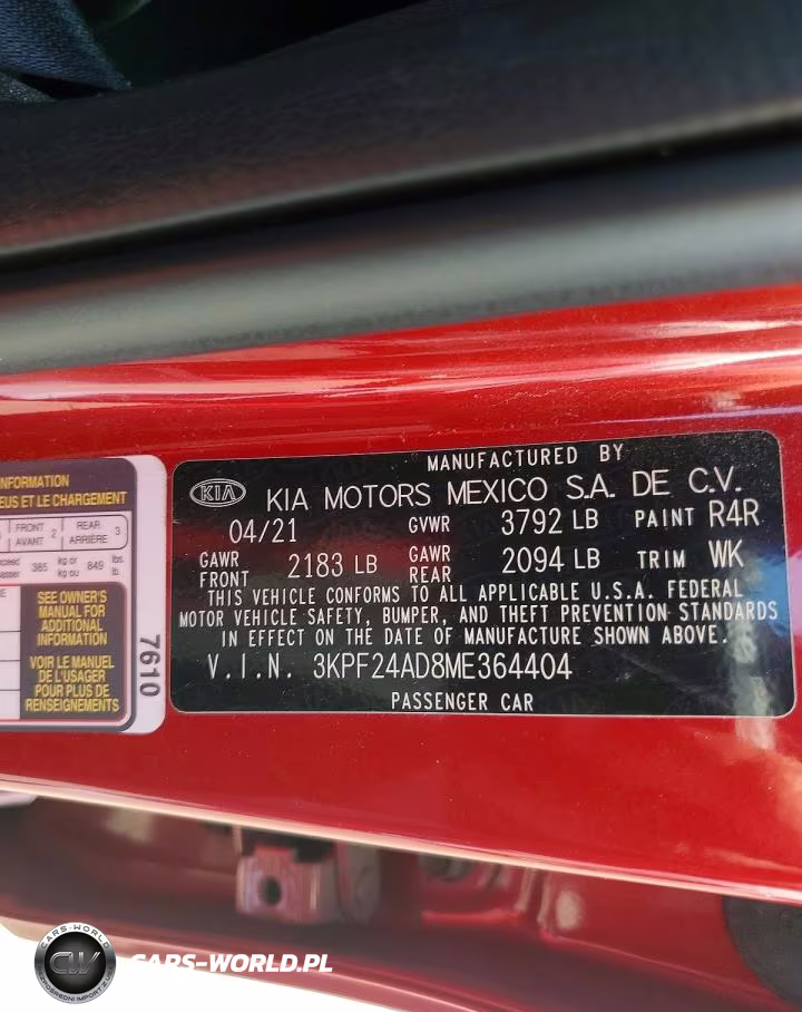 2021 Kia Forte Lxs VIN:3KPF24AD8ME364404 - 12