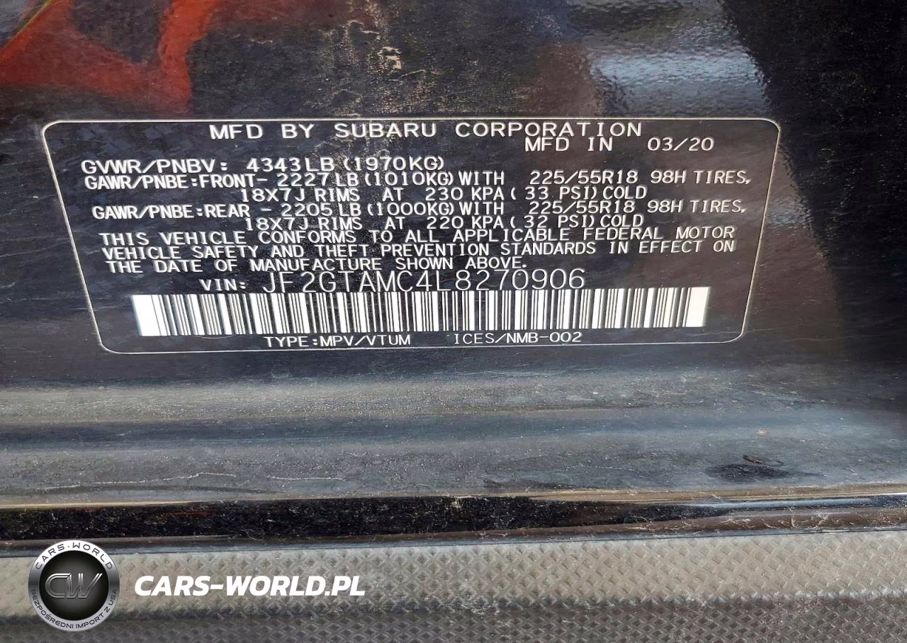 2020 Subaru Crosstrek Limited VIN:JF2GTAMC4L8270906 - 13