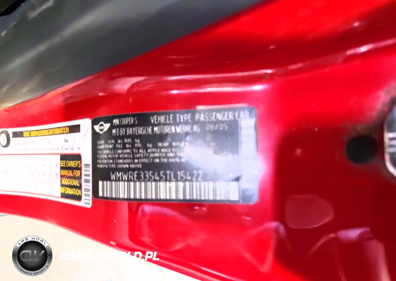 2005 Mini Cooper S VIN:WMWRE33545TL15422 - 12