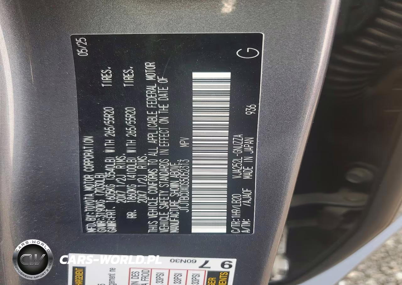 2025 Lexus Gx 550 Premium+ VIN:JTJTBCDX0S5052313 - 14