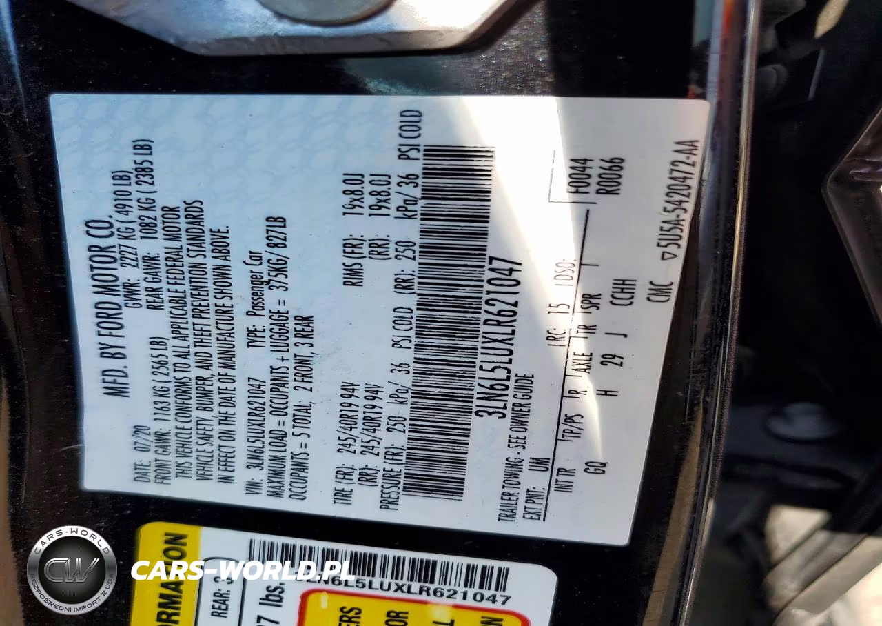 2020 Lincoln Mkz Reserve VIN:3LN6L5LUXLR621047 - 12