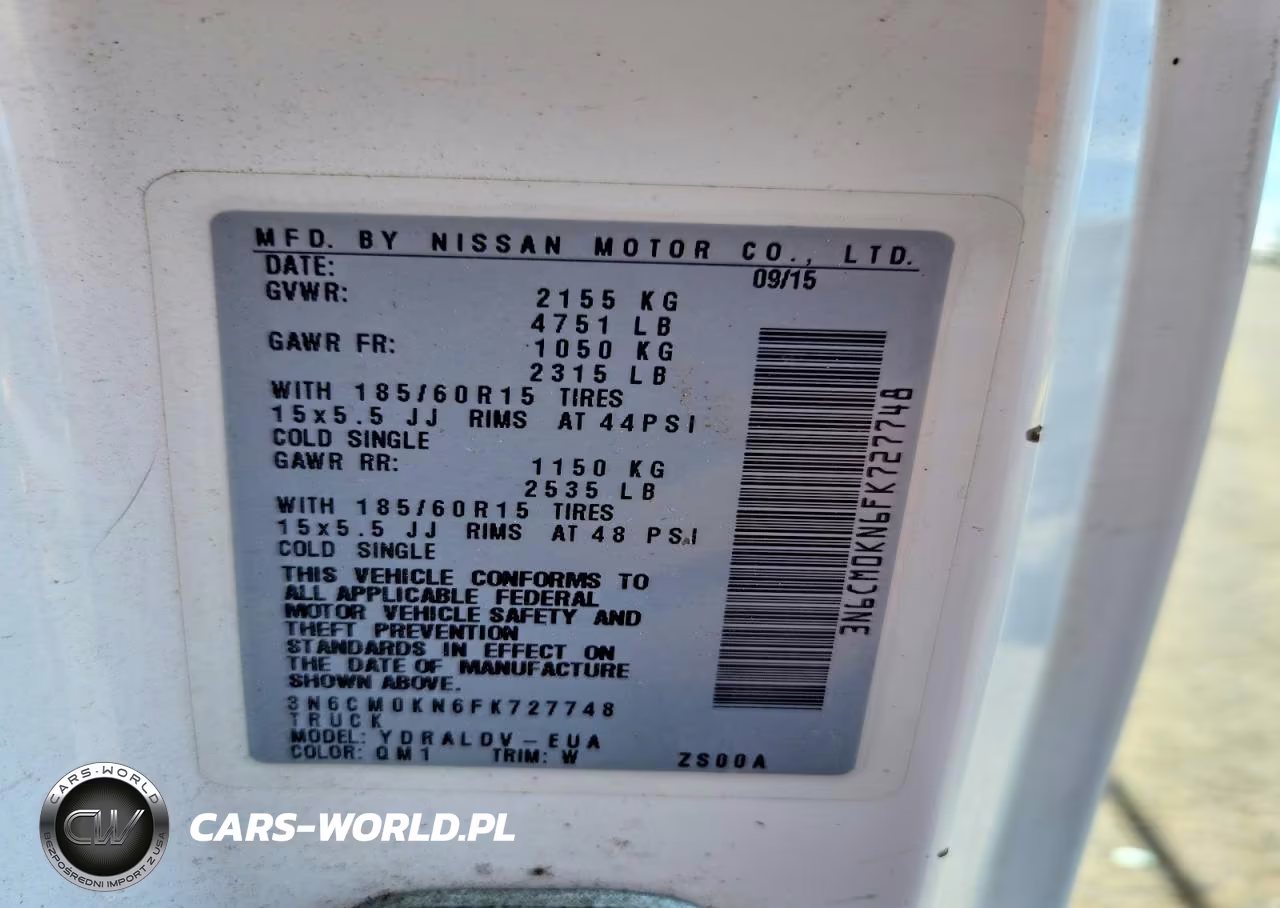 2015 Nissan Nv200 Delivery Van VIN:3N6CM0KN6FK727748 - 13