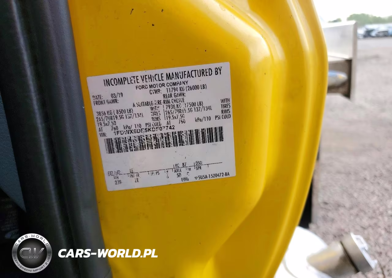 2019 Ford F650 Super Duty VIN:1FDWX6DE5KDF07742 - 13