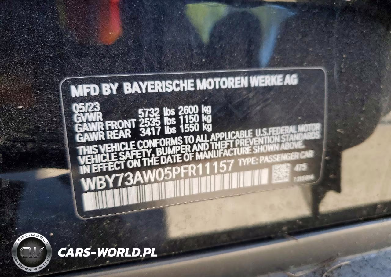 2023 BMW I4 Edrive 40 VIN:WBY73AW05PFR11157 - 13