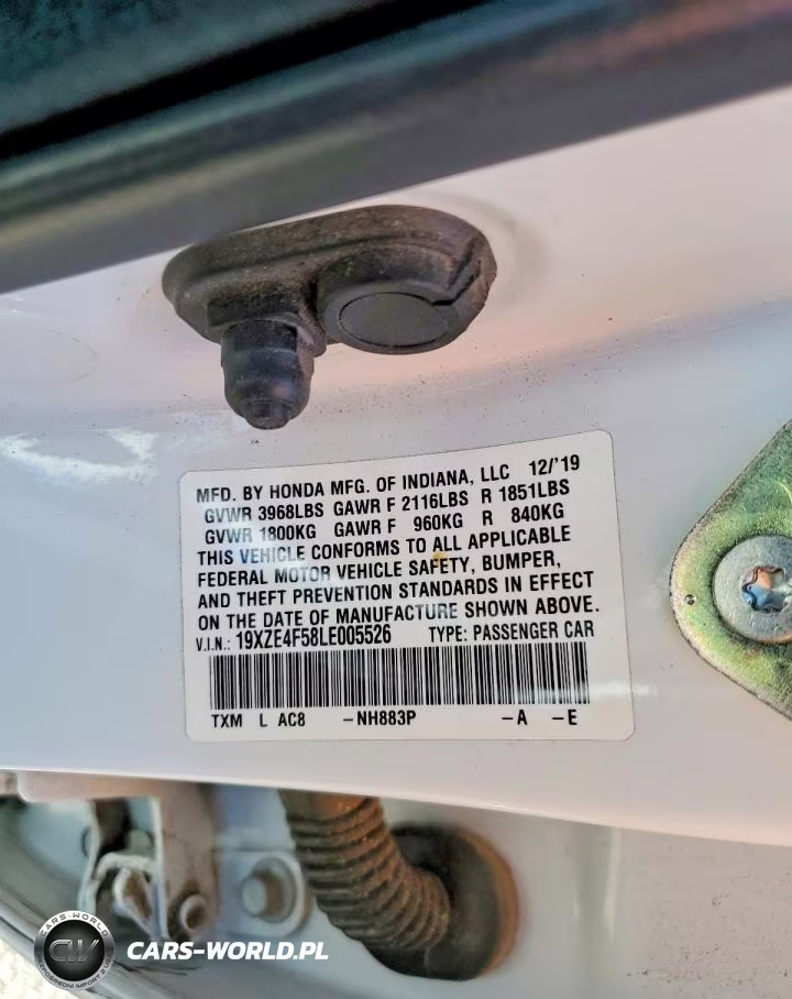 2020 Honda Insight Ex VIN:19XZE4F58LE005526 - 12