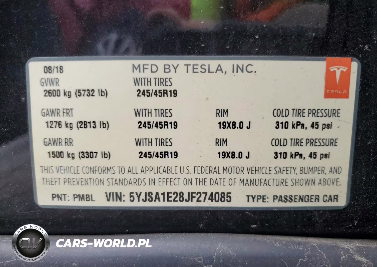 2018 Tesla Model S VIN:5YJSA1E28JF274085 - 13
