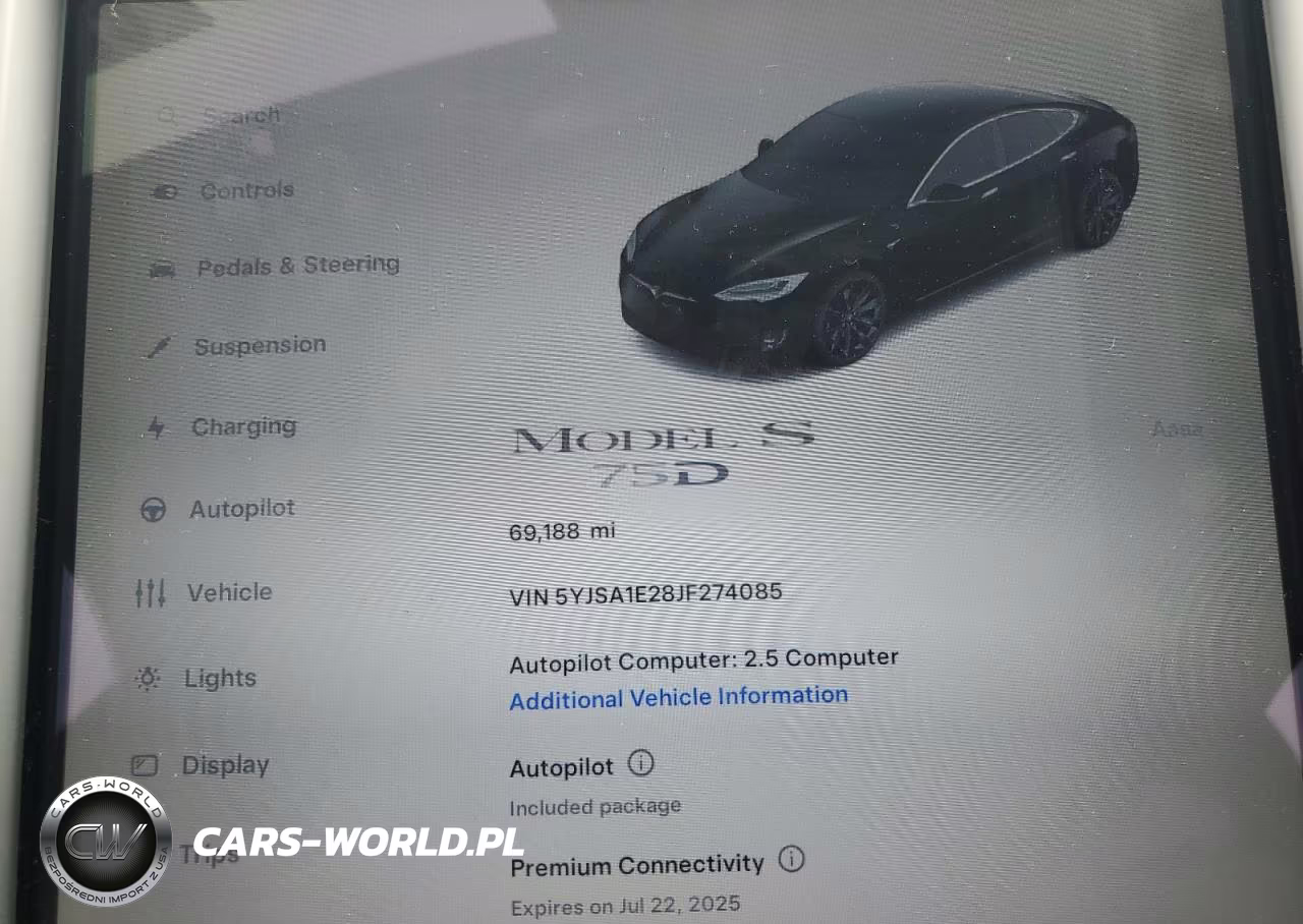 2018 Tesla Model S VIN:5YJSA1E28JF274085 - 9