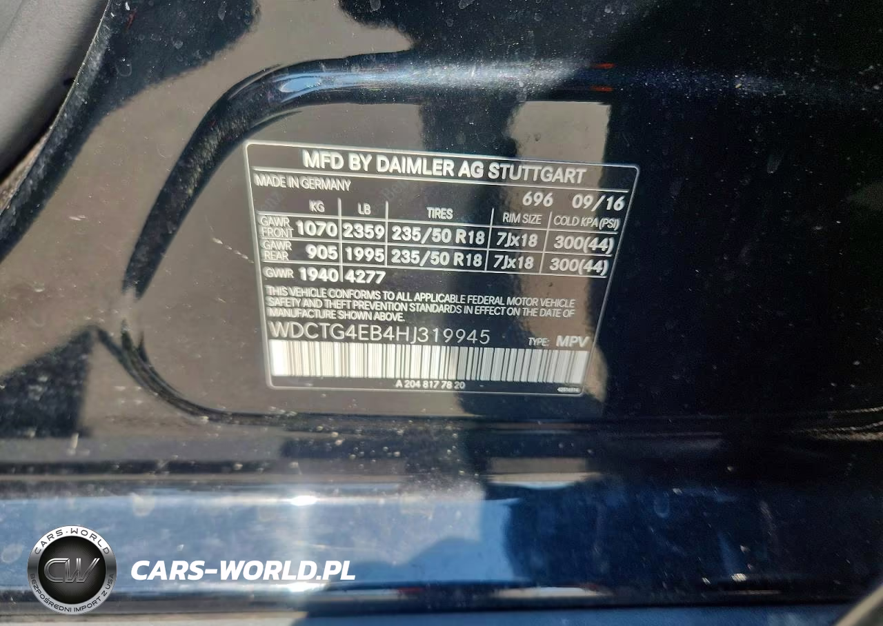 2017 Mercedes-Benz Gla 250 VIN:WDCTG4EB4HJ319945 - 13