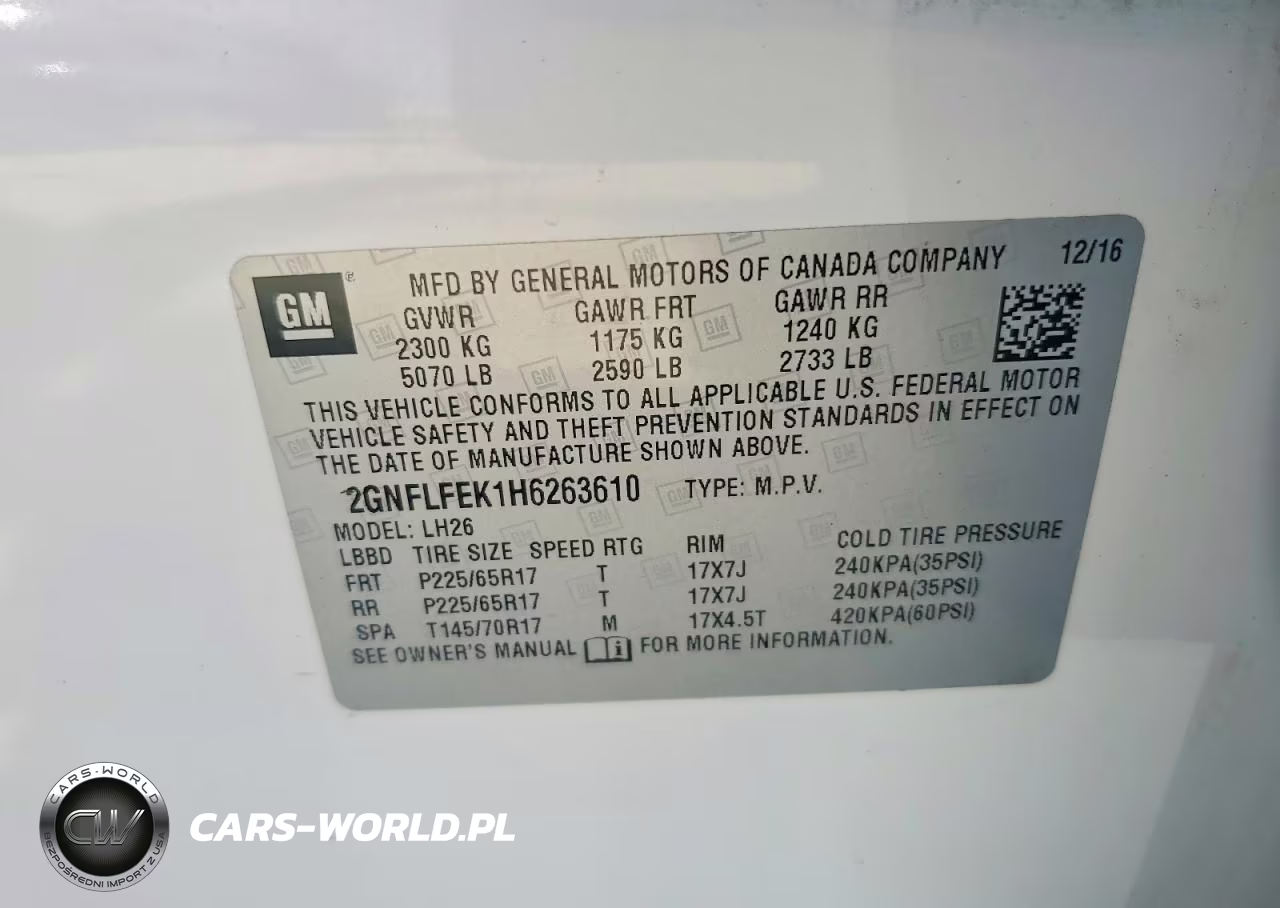 2017 Chevrolet Equinox Lt VIN:2GNFLFEK1H6263610 - 14