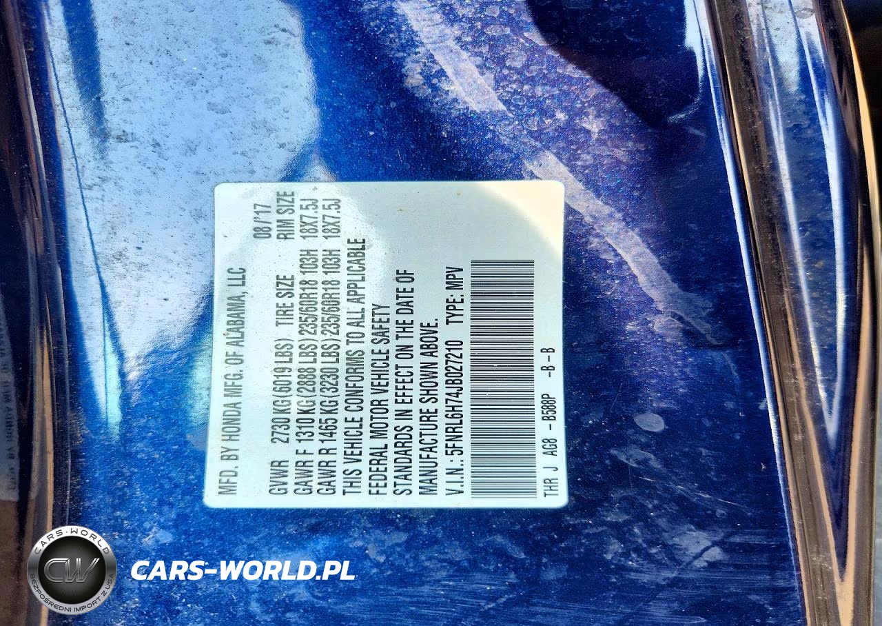 2018 Honda Odyssey Exl VIN:5FNRL6H74JB027210 - 13