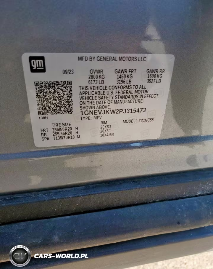 2023 Chevrolet Traverse Rs VIN:1GNEVJKW2PJ315473 - 13