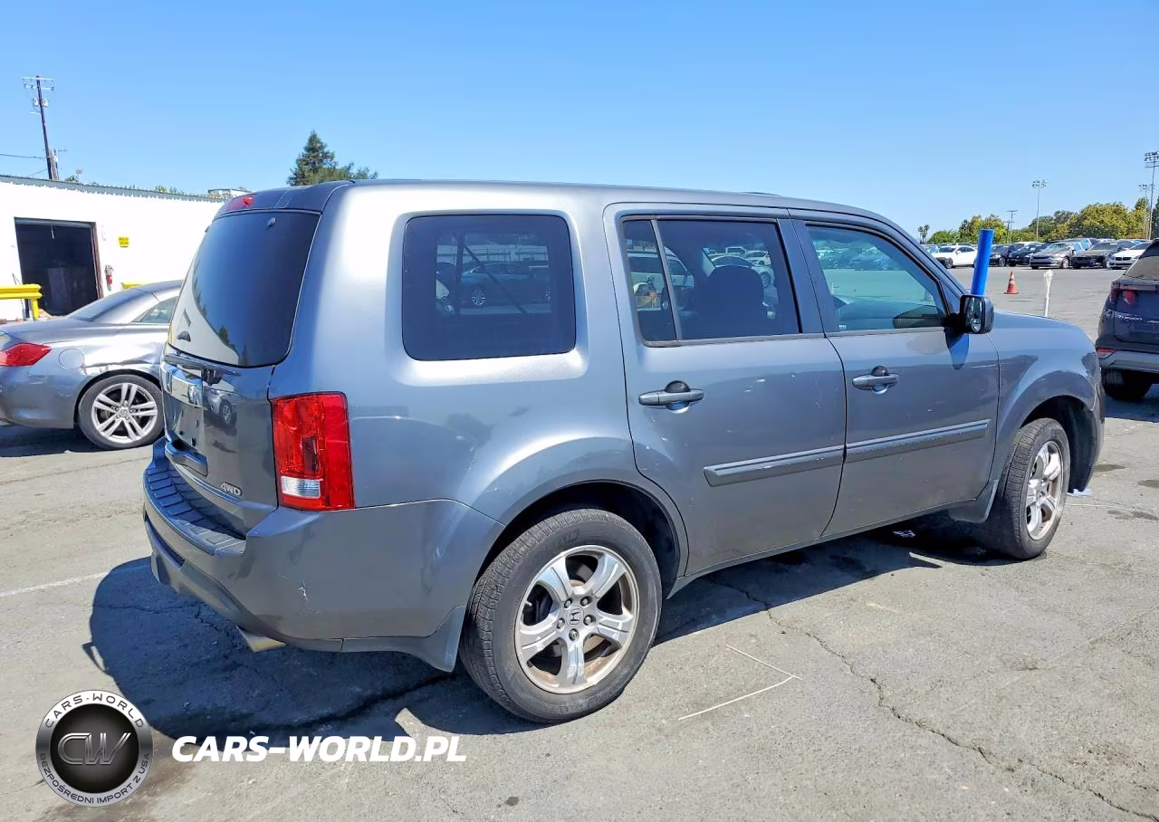 2013 Honda Pilot Exl VIN:5FNYF4H52DB071314 - 3