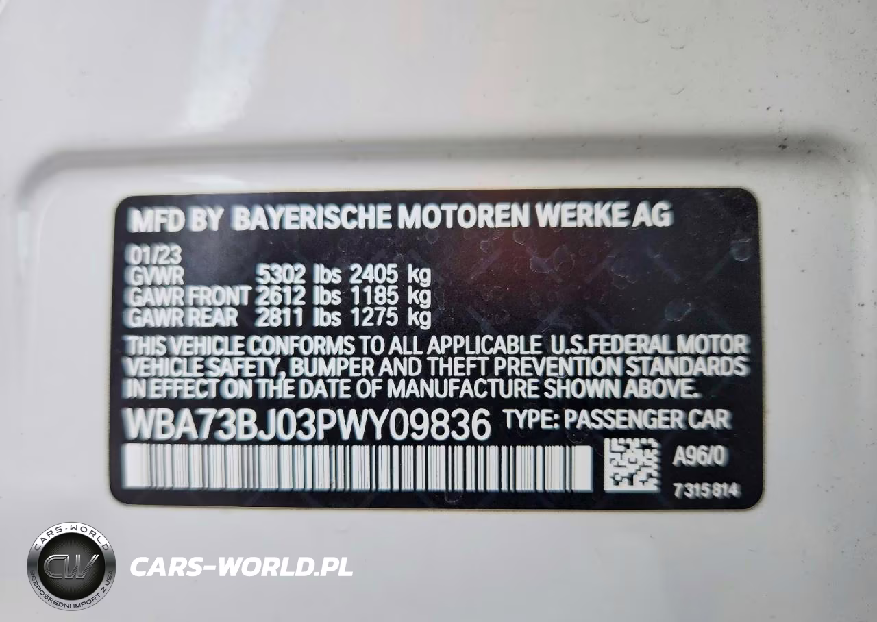 2023 BMW 540 Xi VIN:WBA73BJ03PWY09836 - 12
