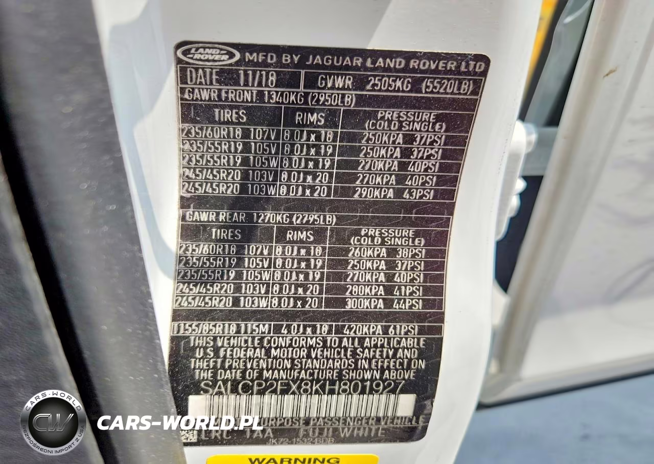 2019 Land Rover Discovery Sport Se VIN:SALCP2FX8KH801927 - 12